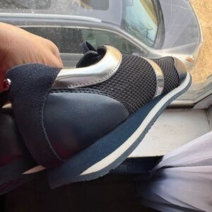 8.5 Michael Kors Navy and silver Athletic Shoes